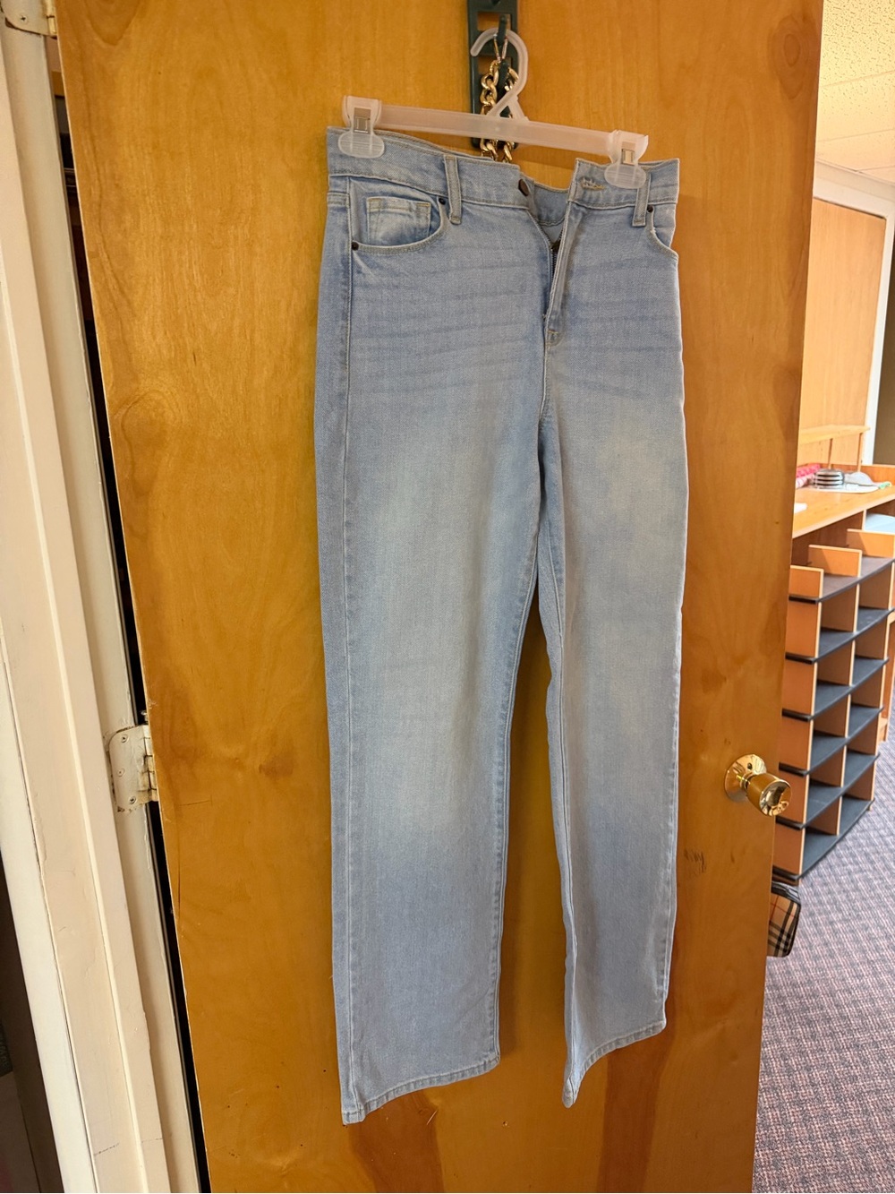 Fashion Nova Light Wash High-Rise Straight Leg Jeans